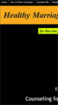 Mobile Screenshot of healthymarriages.net